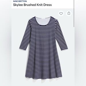 Nine Britton Skylee Brushed Striped Knit Dress